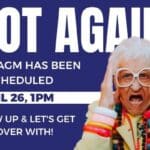 AGM Rescheduled (again)